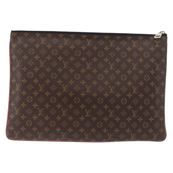 LOUIS VUITTON Monogram Patchwork Pochette A4 Clutch Bag M69690 LV Auth 179916A