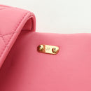 CHANEL Matelasse Chain Shoulder Bag Lamb Skin Gold Pink CC Auth 179920SAM-20