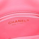 CHANEL Matelasse Chain Shoulder Bag Lamb Skin Gold Pink CC Auth 179920SAM-22