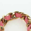 CHANEL Matelasse Chain Shoulder Bag Lamb Skin Gold Pink CC Auth 179920SAM-8