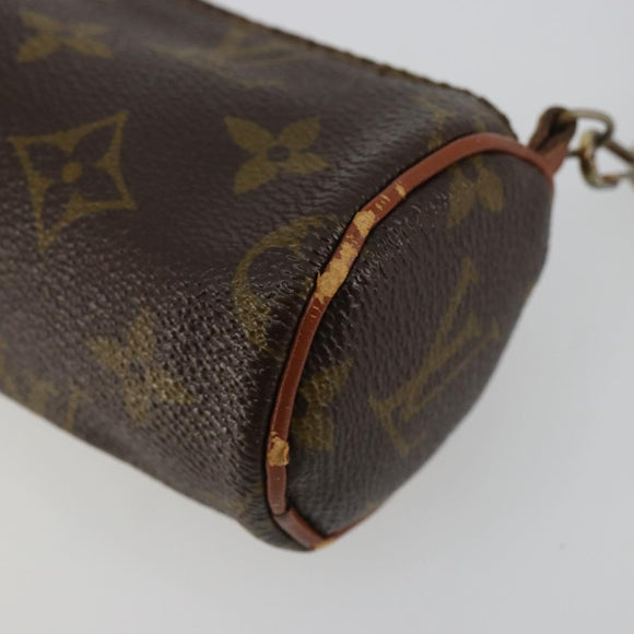 LOUIS VUITTON Monogram Papillon Täschchen LV Auth 179922
