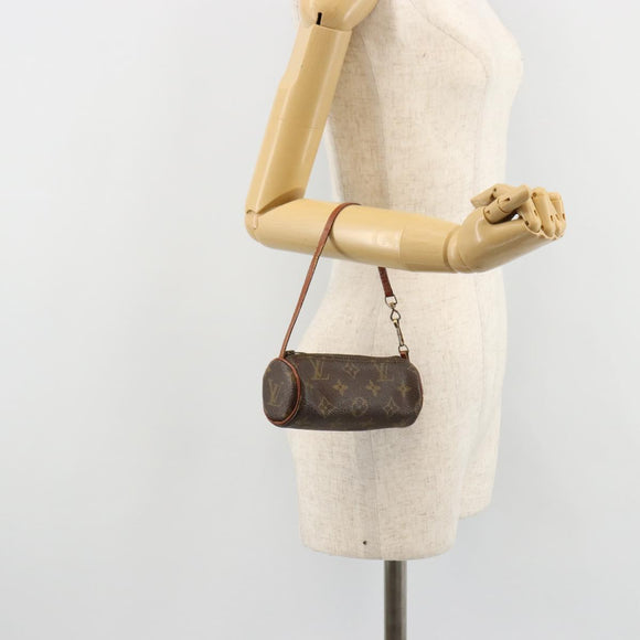 LOUIS VUITTON Monogram Papillon Täschchen LV Auth 179922