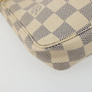LOUIS VUITTON Damier Azur Pochette Accessoires Pouch N41207 LV Auth 179925-15