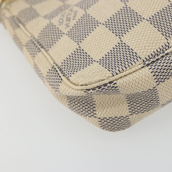 LOUIS VUITTON Damier Azur Pochette Accessoires Pouch N41207 LV Auth 179925