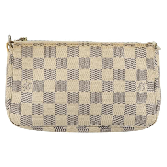 LOUIS VUITTON Damier Azur Pochette Accessoires Pouch N41207 LV Auth 179925