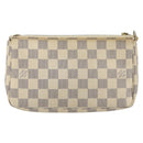 LOUIS VUITTON Damier Azur Pochette Accessoires Pouch N41207 LV Auth 179925-2