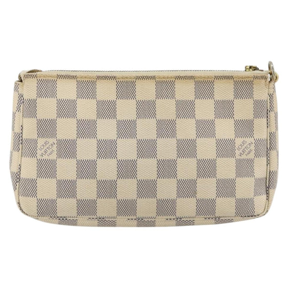 LOUIS VUITTON Damier Azur Pochette Accessoires Pouch N41207 LV Auth 179925