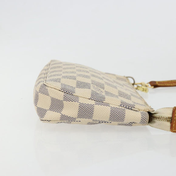 LOUIS VUITTON Damier Azur Pochette Accessoires Pouch N41207 LV Auth 179925