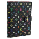 LOUIS VUITTON Monogram Multicolor Agenda PM Day Cover Black R20895 Auth 179928V-1