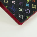 LOUIS VUITTON Monogram Multicolor Agenda PM Day Cover Black R20895 Auth 179928V-16