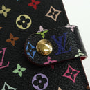 LOUIS VUITTON Monogram Multicolor Agenda PM Day Cover Black R20895 Auth 179928V-18