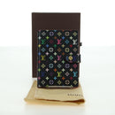 LOUIS VUITTON Monogram Multicolor Agenda PM Day Cover Black R20895 Auth 179928V-12