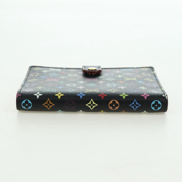 LOUIS VUITTON Monogram Multicolor Agenda PM Day Cover Black R20895 Auth 179928V