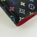 LOUIS VUITTON Monogram Multicolor Agenda PM Day Cover Black R20895 Auth 179928V-14