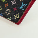 LOUIS VUITTON Monogram Multicolor Agenda PM Day Cover Black R20895 Auth 179928V-15