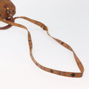 MCM Logogram Vicetos Mini Boston Bag PVC 2way Brown Gold Auth 179932-9