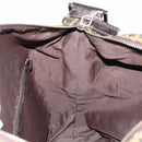 FENDI Zucca Canvas Shoulder Bag Black Brown Auth 179934A-19