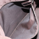 FENDI Zucca Canvas Shoulder Bag Black Brown Auth 179934A-11