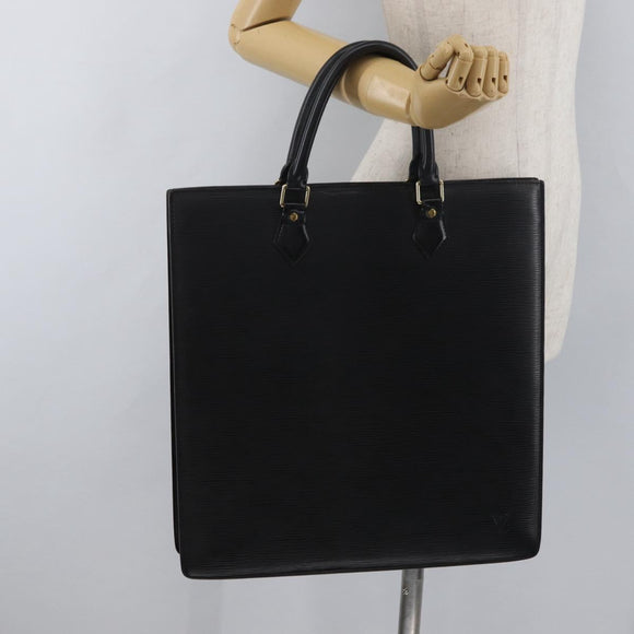 LOUIS VUITTON Epi Sac Plat Hand Bag Black M59082 LV Auth 179937