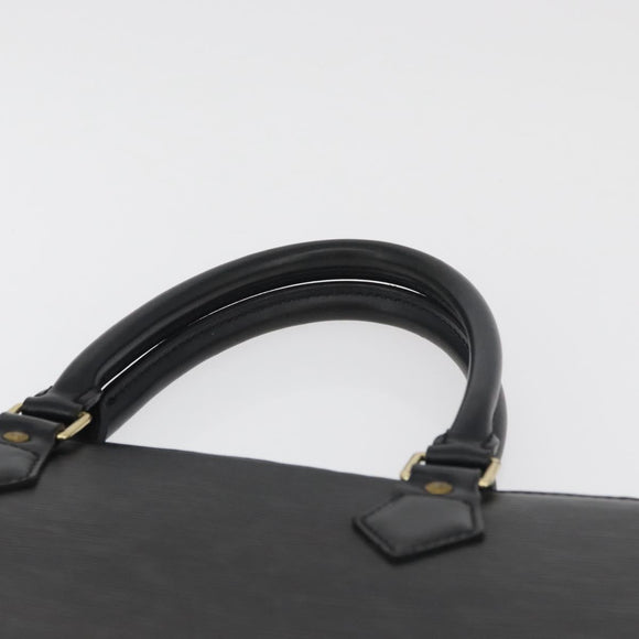 LOUIS VUITTON Epi Sac Plat Hand Bag Black M59082 LV Auth 179937
