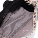 FENDI Zucca Canvas Mamma Baguette Shoulder Bag Black Brown Auth 179939A-11