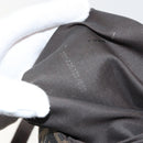 FENDI Zucca Canvas Mamma Baguette Shoulder Bag Black Brown Auth 179939A-12
