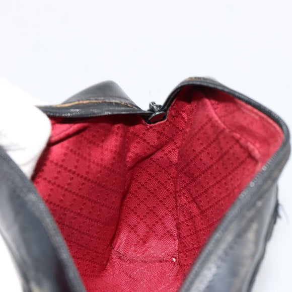 GUCCI GG Canvas Web Sherry Line Bag Black Gold Red 67 01 5654 Auth 179945