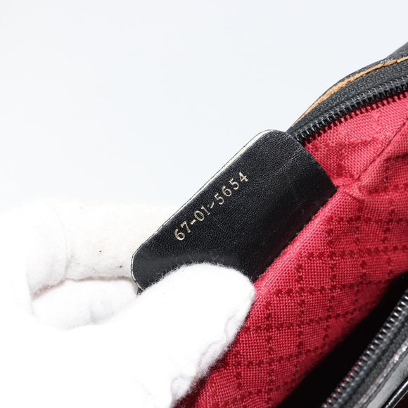 GUCCI GG Canvas Web Sherry Line Bag Black Gold Red 67 01 5654 Auth 179945