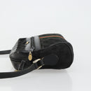 GUCCI GG Canvas Web Sherry Line Bag Black Gold Red 67 01 5654 Auth 179945-5