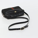 GUCCI GG Canvas Web Sherry Line Bag Black Gold Red 67 01 5654 Auth 179945-7