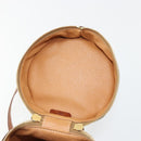 CELINE Macadam Canvas Shoulder Bag PVC Leather Brown Gold Auth 179946-19