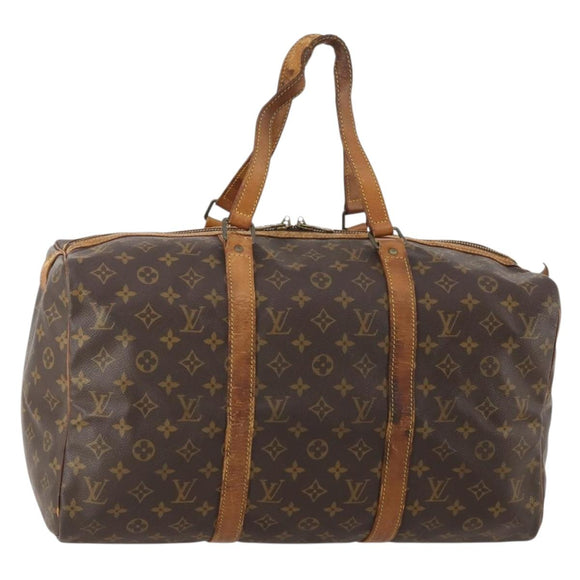 LOUIS VUITTON Monogram Sac Souple 45 Boston Tas M41624 LV Auth 179947