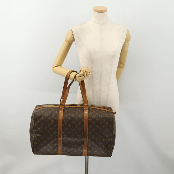 LOUIS VUITTON Monogram Sac Souple 45 Boston Tas M41624 LV Auth 179947