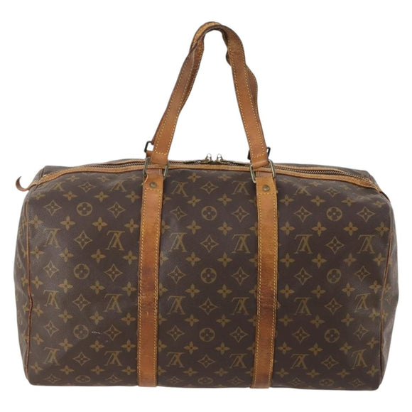 LOUIS VUITTON Monogram Sac Souple 45 Boston Tas M41624 LV Auth 179947