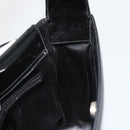 GUCCI Soho Shoulder Bag Patent leather Black Silver Auth 179948-17