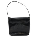 GUCCI Soho Shoulder Bag Patent leather Black Silver Auth 179948-13
