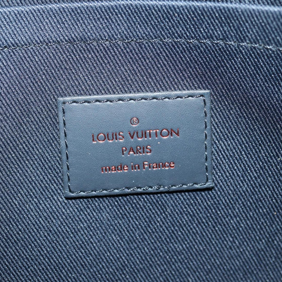 LOUIS VUITTON Monogram Ink Pochette Apollo Clutch Bag Navy M62905 Auth 179951M