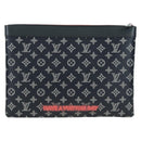 LOUIS VUITTON Monogram Ink Pochette Apollo Clutch Bag Navy M62905 Auth 179951M-2