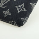 LOUIS VUITTON Monogram Ink Pochette Apollo Clutch Bag Navy M62905 Auth 179951M-14