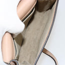 Chloe Nile Hand Bag Leather 2way Beige Gold Auth 179953A-11