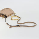 Chloe Nile Hand Bag Leather 2way Beige Gold Auth 179953A-9