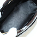 CHANEL Matelasse Reprint Tote Bag Patent leather Dark Brown Gold CC Auth 179958V-10