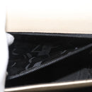 Salvatore Ferragamo Gancini Handtas Leer 2way Wit Goud Auth 179959-26
