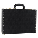 FENDI Zucca Canvas Truhe Schwarz Auth 179960A-1
