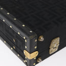FENDI Zucca Canvas Truhe Schwarz Auth 179960A-12