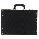 FENDI Zucca Canvas Truhe Schwarz Auth 179960A-2