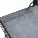 FENDI Zucca Canvas Truhe Schwarz Auth 179960A-20