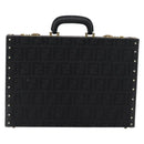 FENDI Zucca Canvas Truhe Schwarz Auth 179960A-3