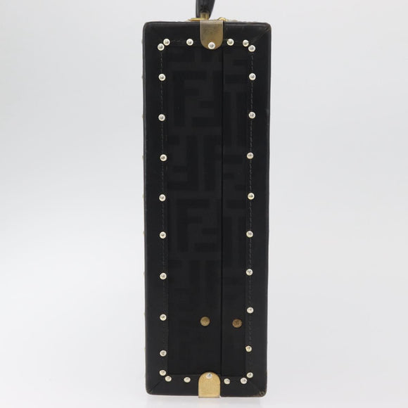FENDI Zucca Canvas Truhe Schwarz Auth 179960A