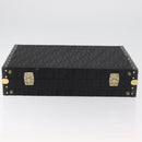 FENDI Zucca Canvas Truhe Schwarz Auth 179960A-9